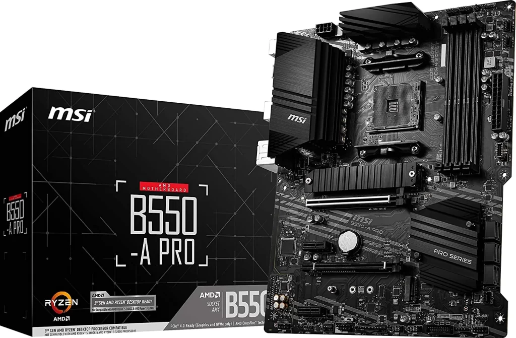 2. MSI B550-A PRO ProSeries Motherboard