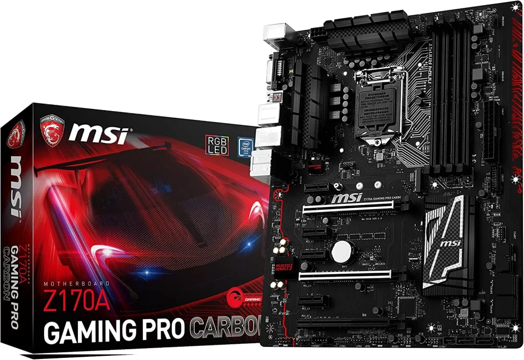 2. MSI Performance Gaming Intel Z170A ATX Motherboard 