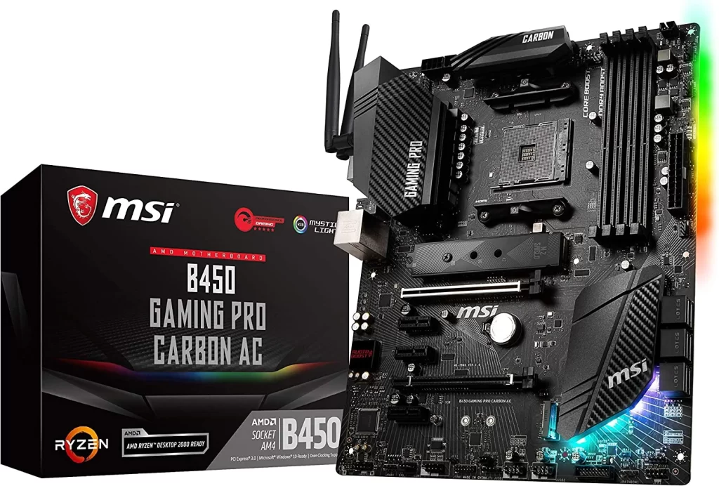 3. MSI Performance Gaming AMD Ryzen Motherboard