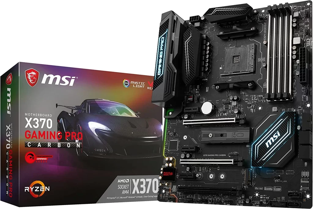 1. MSI Gaming AMD Ryzen X370 DDR4 VR