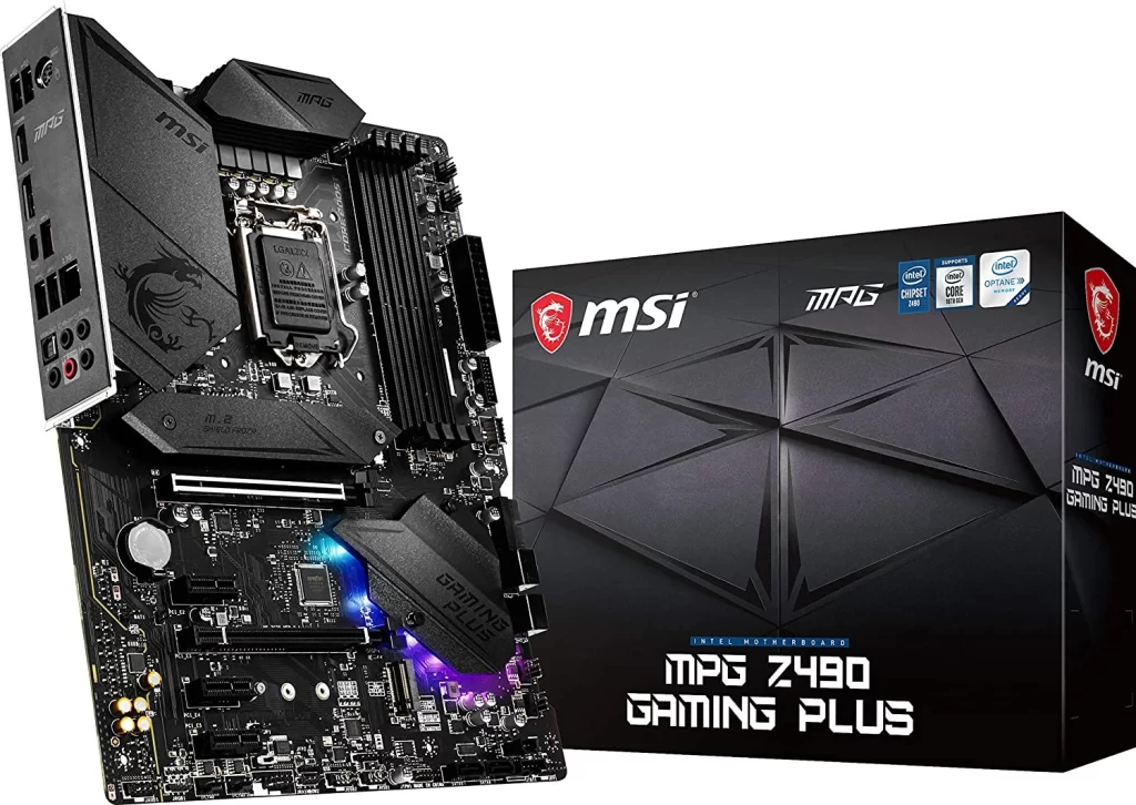 2. MSI MPG Z490 Gaming Plus Gaming Motherboard